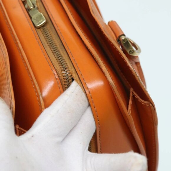 LOUIS VUITTON Epi Pont Neuf Hand Bag Orange Mandarin M5205H LV Auth 83876 - Picture 8 of 16